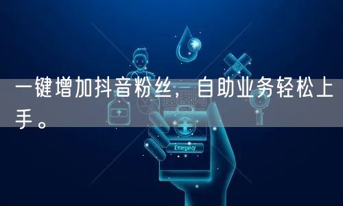 一键增加抖音粉丝，自助业务轻松上手。