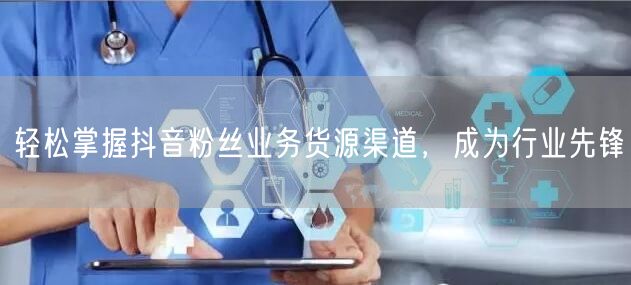 轻松掌握抖音粉丝业务货源渠道，成为行业先锋