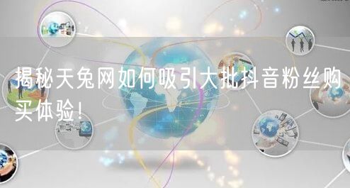 揭秘天兔网如何吸引大批抖音粉丝购买体验！