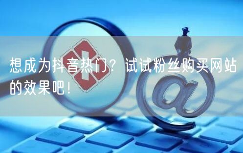 想成为抖音热门？试试粉丝购买网站的效果吧！