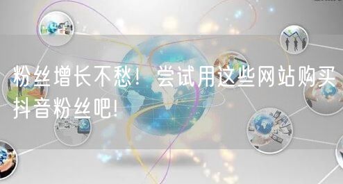 粉丝增长不愁！尝试用这些网站购买抖音粉丝吧!