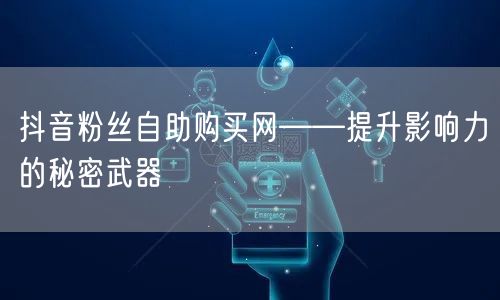抖音粉丝自助购买网——提升影响力的秘密武器