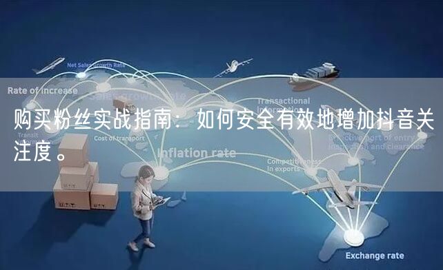 购买粉丝实战指南：如何安全有效地增加抖音关注度。