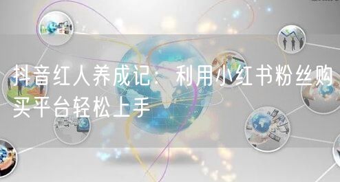 抖音红人养成记：利用小红书粉丝购买平台轻松上手