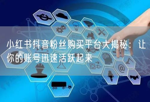 小红书抖音粉丝购买平台大揭秘：让你的账号迅速活跃起来