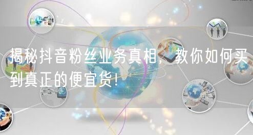 揭秘抖音粉丝业务真相，教你如何买到真正的便宜货！