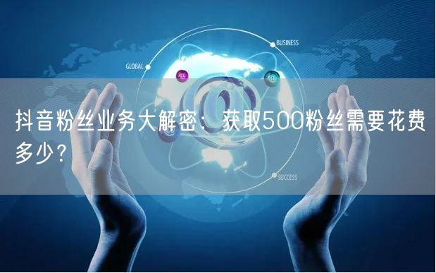 抖音粉丝业务大解密：获取500粉丝需要花费多少？