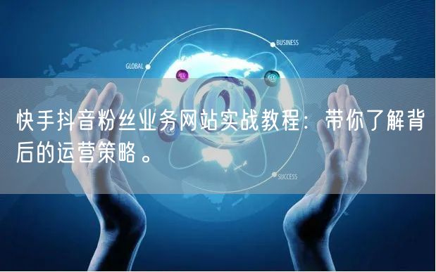 快手抖音粉丝业务网站实战教程：带你了解背后的运营策略。