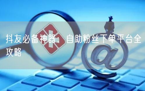 抖友必备神器：自助粉丝下单平台全攻略