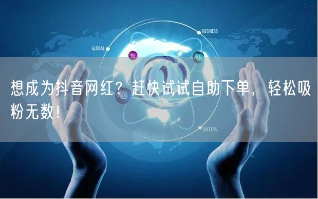 想成为抖音网红？赶快试试自助下单，轻松吸粉无数！
