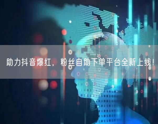 助力抖音爆红，粉丝自助下单平台全新上线！