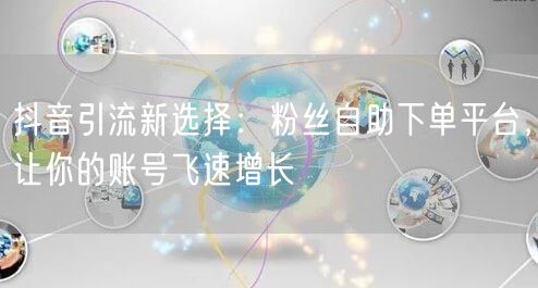 抖音引流新选择：粉丝自助下单平台，让你的账号飞速增长