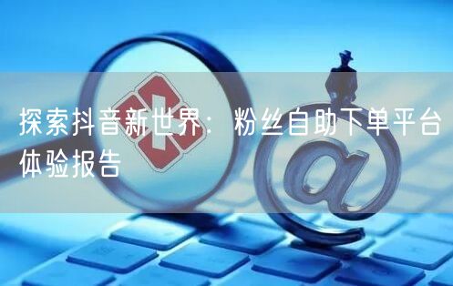 探索抖音新世界：粉丝自助下单平台体验报告