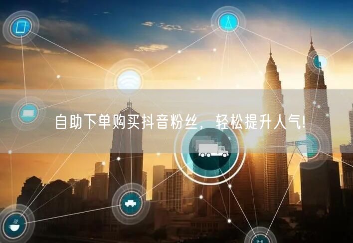自助下单购买抖音粉丝，轻松提升人气!