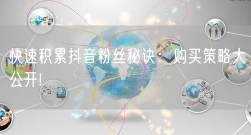 快速积累抖音粉丝秘诀：购买策略大公开!