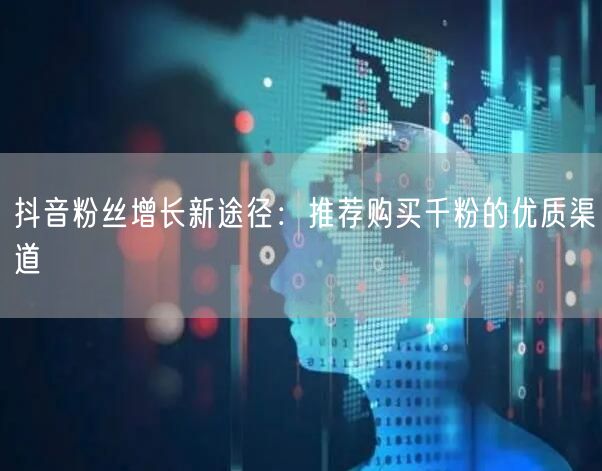 抖音粉丝增长新途径：推荐购买千粉的优质渠道