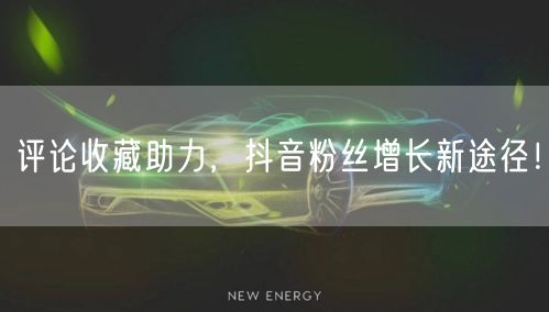 评论收藏助力，抖音粉丝增长新途径！
