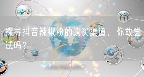 探寻抖音辣椒粉的购买渠道，你敢尝试吗？